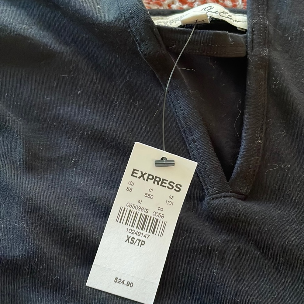 NWT Express Black Thong Bodysuit - Size XS - Picture 3 of 4